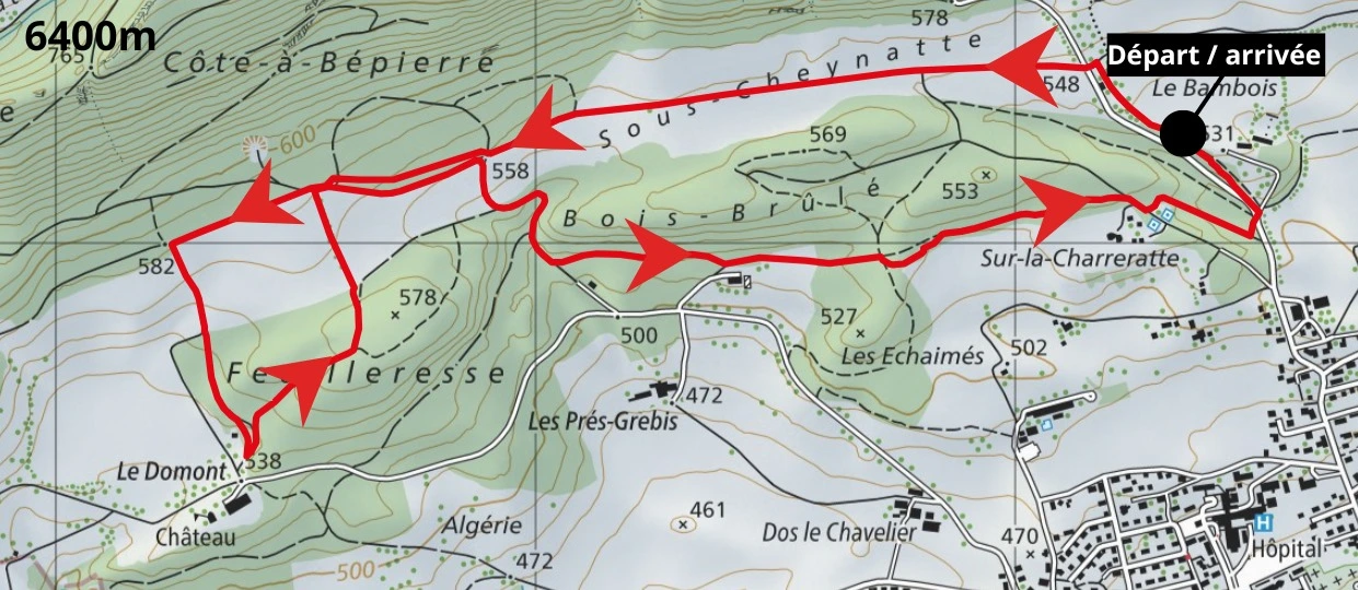 Parcours 2800m