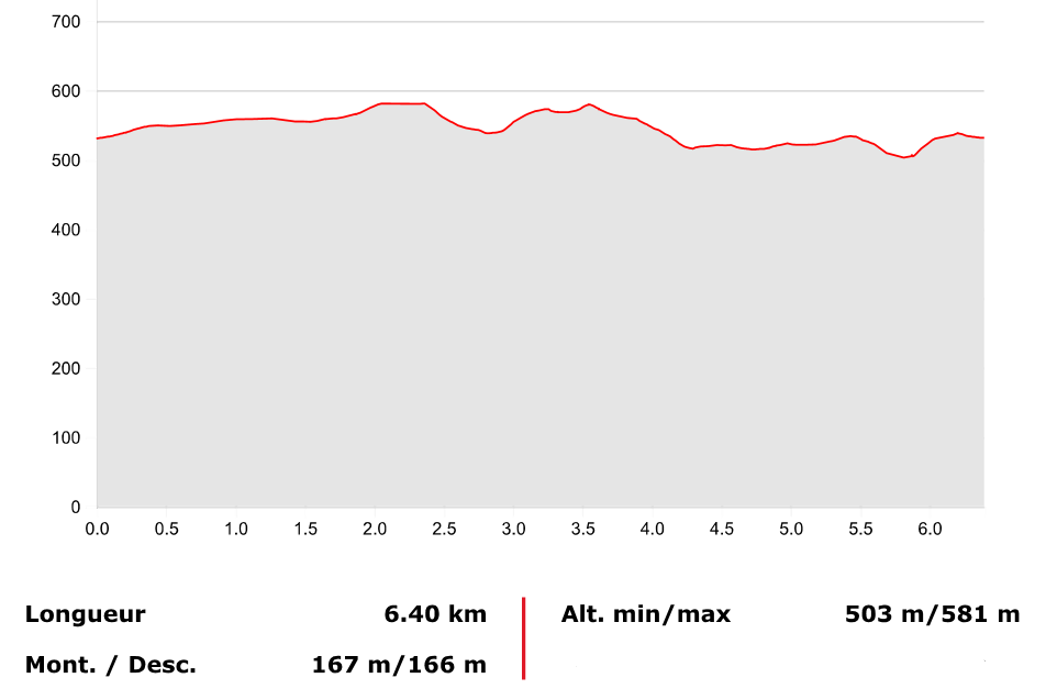 Parcours 6000m